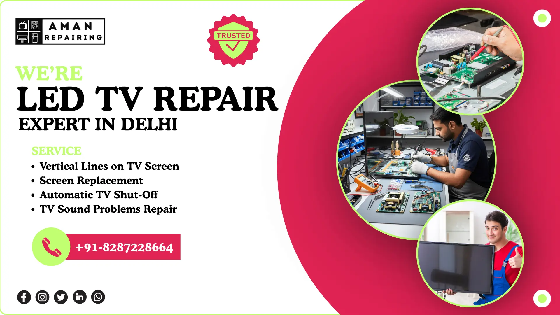 LED TV REPAIR IN DELHI - AMAN REPAIRING